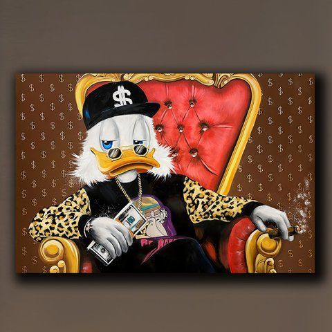 Картина для офісу - Scrooge Rich - 100х150 см