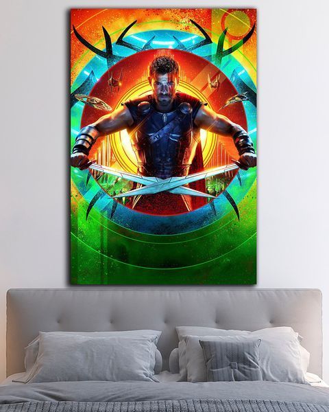 Картина с героем комикса Marvel - Тор Рагнарок АРТ - 40х60 см