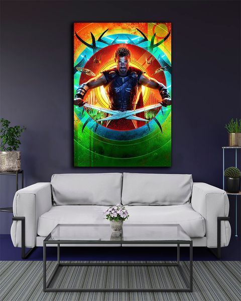 Картина с героем комикса Marvel - Тор Рагнарок АРТ - 40х60 см