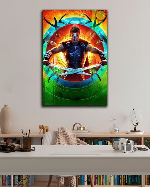 Картина с героем комикса Marvel - Тор Рагнарок АРТ - 40х60 см