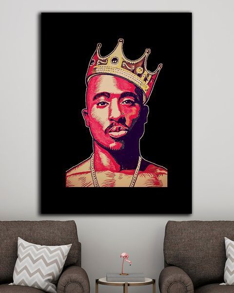 Картина з реп виконавцем - 2PAC - 30х40 см