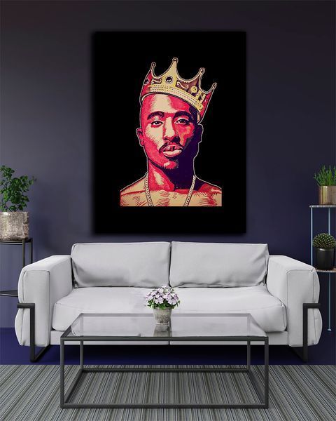 Картина з реп виконавцем - 2PAC - 30х40 см