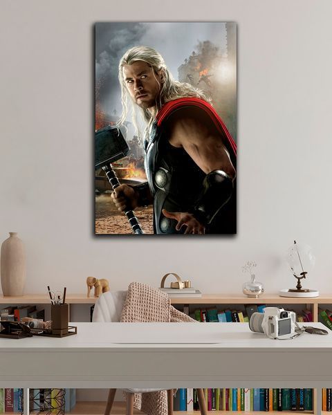 Картина с героем комикса Marvel - Тор Воин Асгарду - 40х60 см