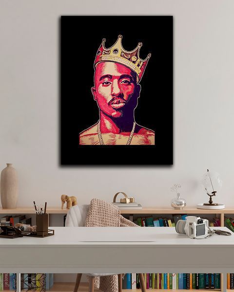 Картина з реп виконавцем - 2PAC - 30х40 см