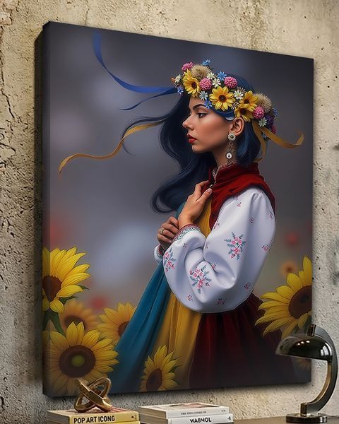Патриотическая картина - Эмоции Украины - 30х40 см.