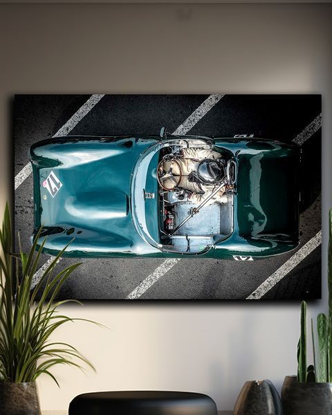 Картина з машиною Classic Speed 17 - Ретро декор для дому та гаража - 40х60 см