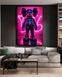 Поп-арт картина на холсте - KAWS Neon Art декор для офиса и кабинета - 40х60 см MIX-726 фото 7