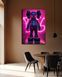 Поп-арт картина на холсте - KAWS Neon Art декор для офиса и кабинета - 40х60 см MIX-726 фото 5