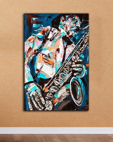 Картина для комнаты - Jazz Music - 40х60 см