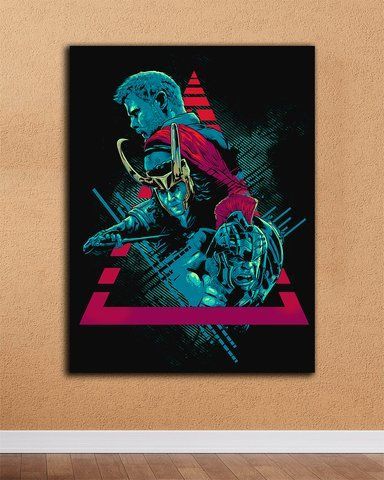 Картина Marvel - Могучее Трио АРТ - 30х40 см