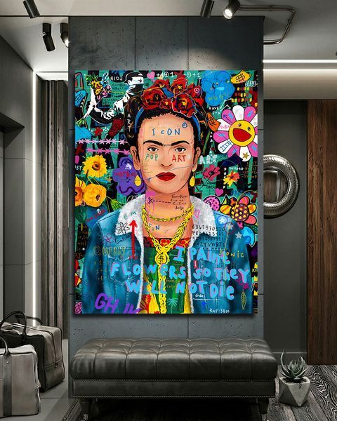 Арт картина для сучасного інтер'єру "Frida Kahlo Icon" 30х40 см