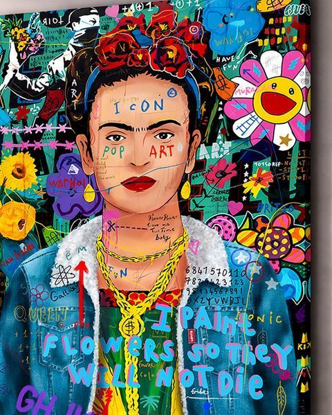 Арт картина для сучасного інтер'єру "Frida Kahlo Icon" 30х40 см