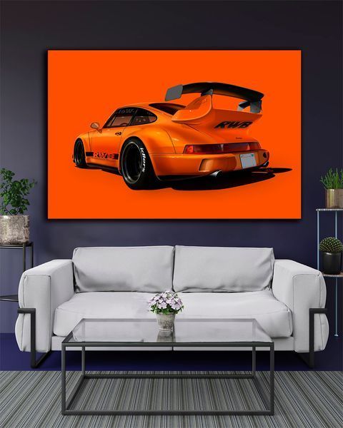 Картина с машиной - Porsche RWB Power - 40х60 см
