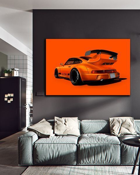 Картина с машиной - Porsche RWB Power - 40х60 см