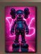 Поп-арт картина на полотні - KAWS Neon Art декор для офісу та кабінету - 100х150 см MIX-726-3 фото 1