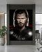 Картина на полотні з героєм коміксів Тор Marvel у металевому спорядженні - &laquo;Тор: Погляд бога&raquo; - 30х40 см MIX-556 фото 6