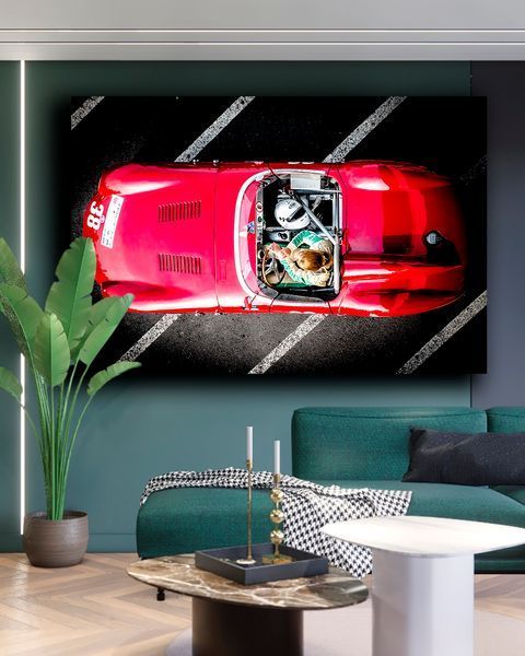 Картина з машиною Classic Speed 38 - Ретро декор для дому та гаража - 40х60 см