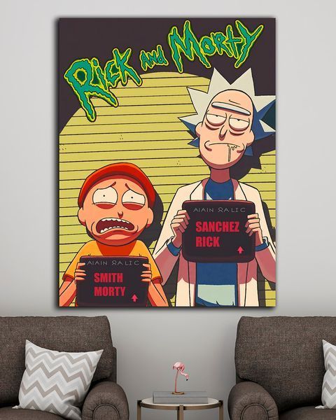 Картина на подарунок - Rick and Morty В'язні - 30х40 см