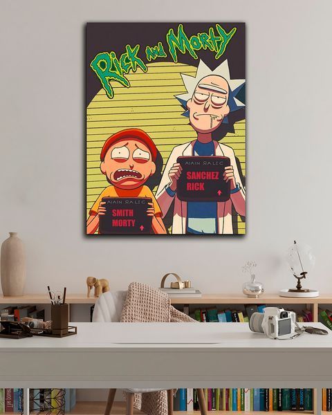 Картина на подарунок - Rick and Morty В'язні - 30х40 см