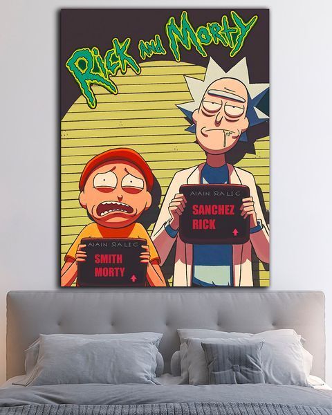 Картина на подарунок - Rick and Morty В'язні - 30х40 см