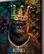 Картина горилла на холсте - Современный декор в кабинет и гостиную - &laquo;King&raquo; - 30х40 см MIX-778 фото 3