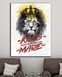 Мотивационная картина Лев в короне в офис - Lion Kings Made - 30х40 см MIX-643 фото 4