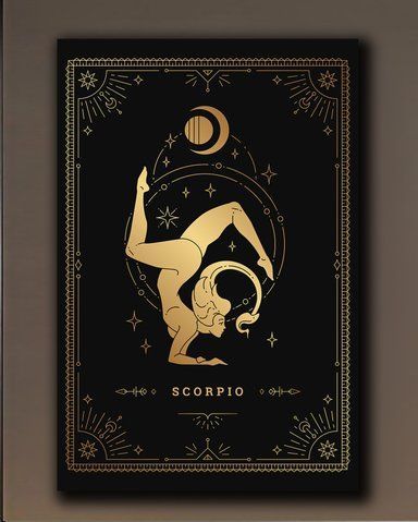 Подарунок Скорпіону на день народження картина - Знак Зодіаку Скорпіон - 80х120 см