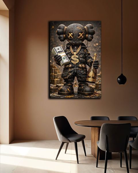 Дизайнерская картина KAWS LUX - 40х60 см