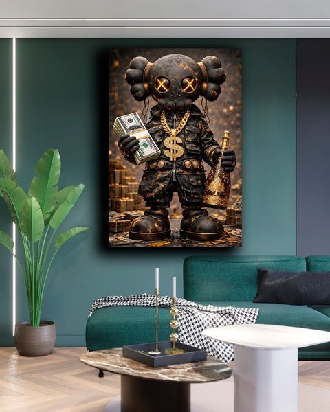 Дизайнерская картина KAWS LUX - 40х60 см