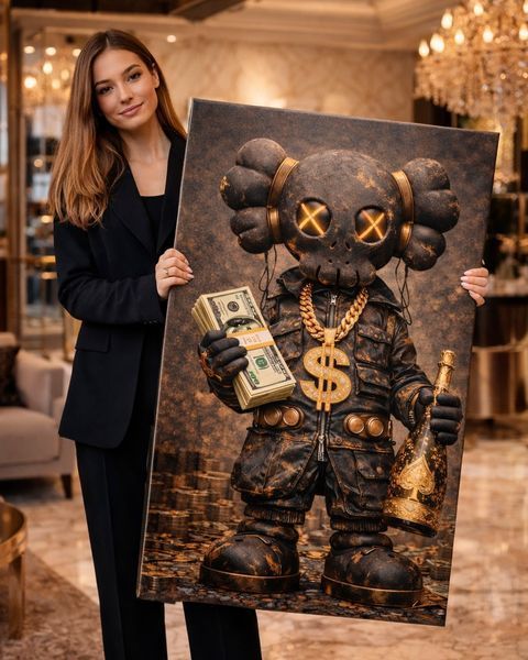 Дизайнерская картина KAWS LUX - 40х60 см