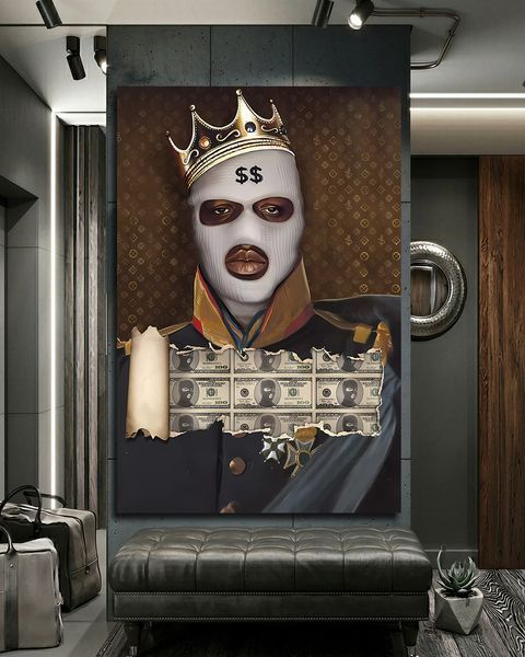 Картина в офіс - Dollars King - 50х70 см