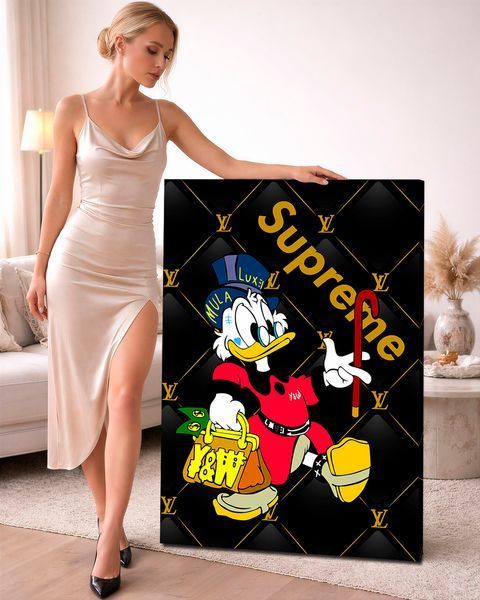 Картина зі Скруджем Макдаком - &laquo;Scrooge Supreme x Louis Vuitton&raquo; - 30х40 см