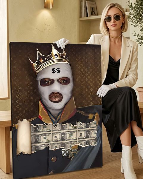 Картина в офіс - Dollars King - 50х70 см