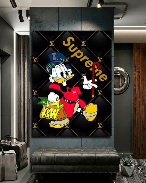 Картина зі Скруджем Макдаком - &laquo;Scrooge Supreme x Louis Vuitton&raquo; - 30х40 см