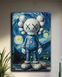 Картина на холсте KAWS Звездная ночь для гостиной и кабинета - 40х60 см MIX-728 фото 2