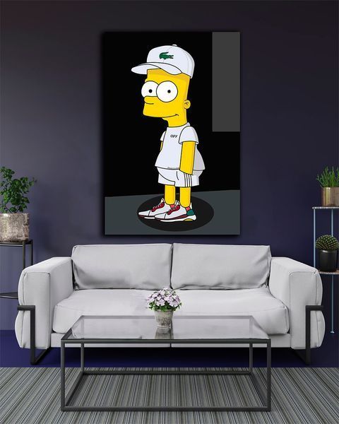 Картина на подарунок - Bart Simpson Art - 80х120 см