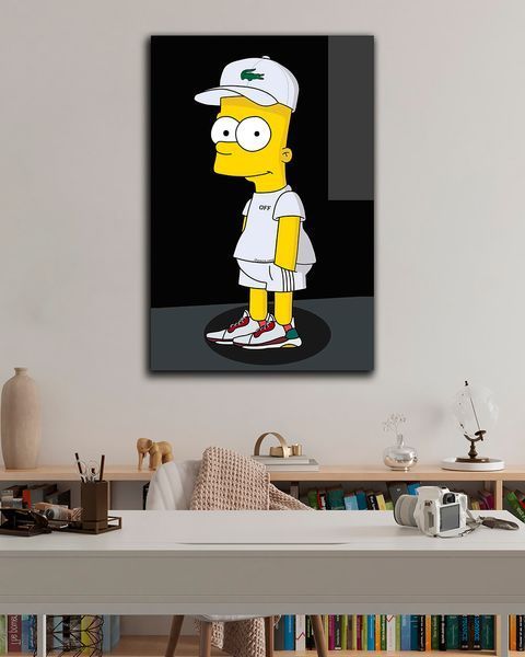 Картина на подарунок - Bart Simpson Art - 80х120 см