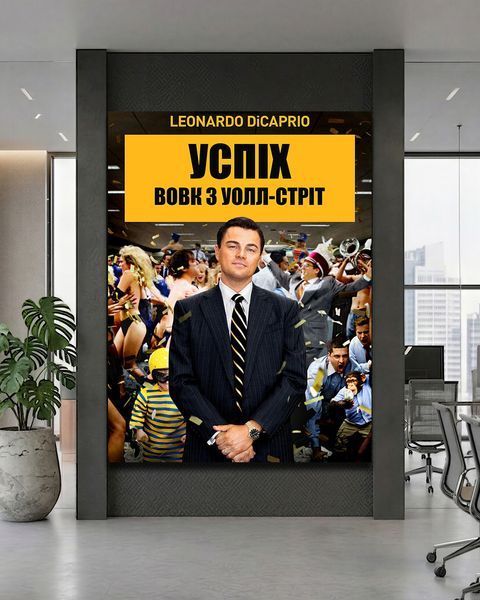 Картина для офиса - Успех Волк с Уолл Стрит - 30х40 см