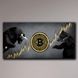 Картина для офісу - Bulls and Bears Bitcoin - 70х140 см