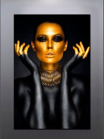 Картина з дівчиною з золотом - Lady Gold - 80х120 см