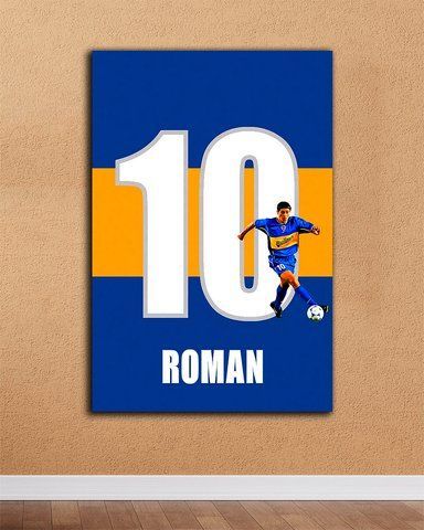 Картина з футболістом - Roman 10 - 40х60 см