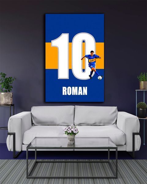 Картина с футболистом - Roman 10 - 40х60 см