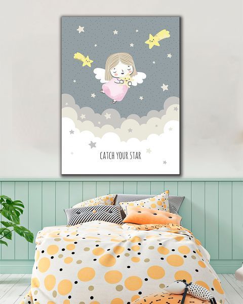 Картина на полотні Catch Your Star для дитячої кімнати - 100х130 см