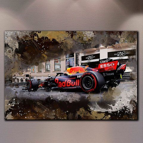 Картина з болідом - Formula 1 ART - 100х150 см