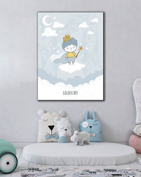 Картина для дитячої кімнату - Golden Boy - 90х120 см