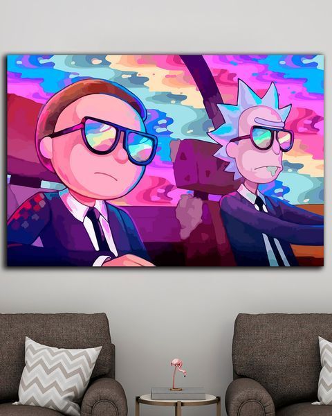 Картина на подарок - Rick and Morty На Задании - 50х70 см
