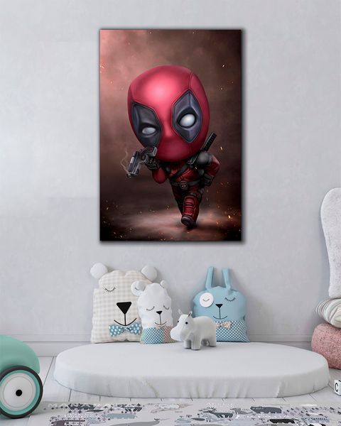 Картина на холсте Deadpool Small для детской комнаты - 40х60 см