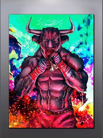 Картина - Bulls Boxer - 90х120 см