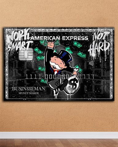 Картина в офіс або кабінет - Monopoly American Express - 40х60 см