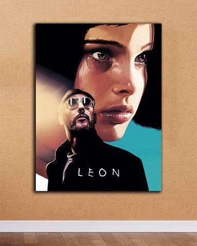 Картина с героями фильма - LEON - 30х40 см